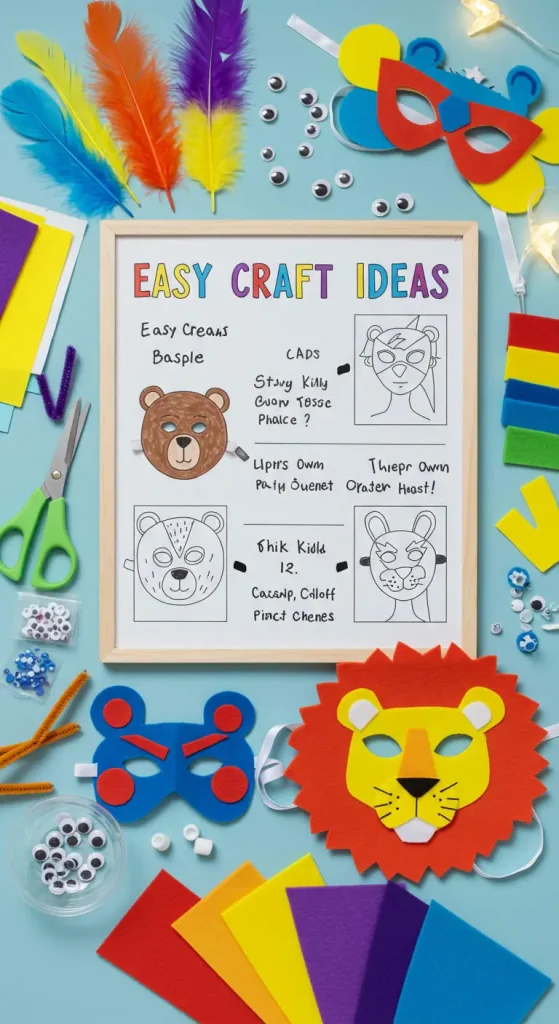 13 Easy Craft Ideas 9 8. Paper Plate Masks