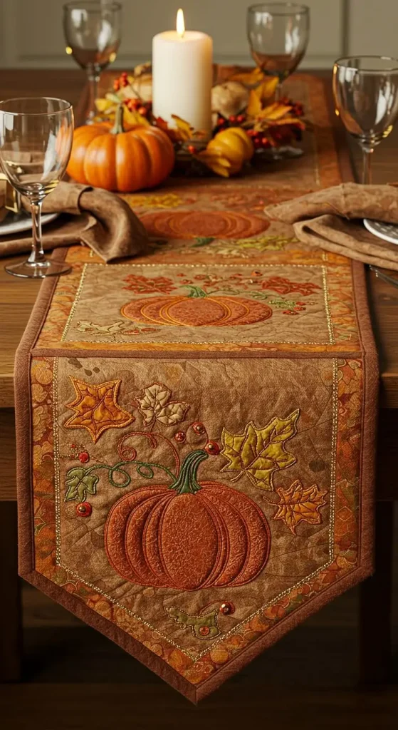 11 Thanksgiving Craft For Adults 9 8. Rustic Table Runner