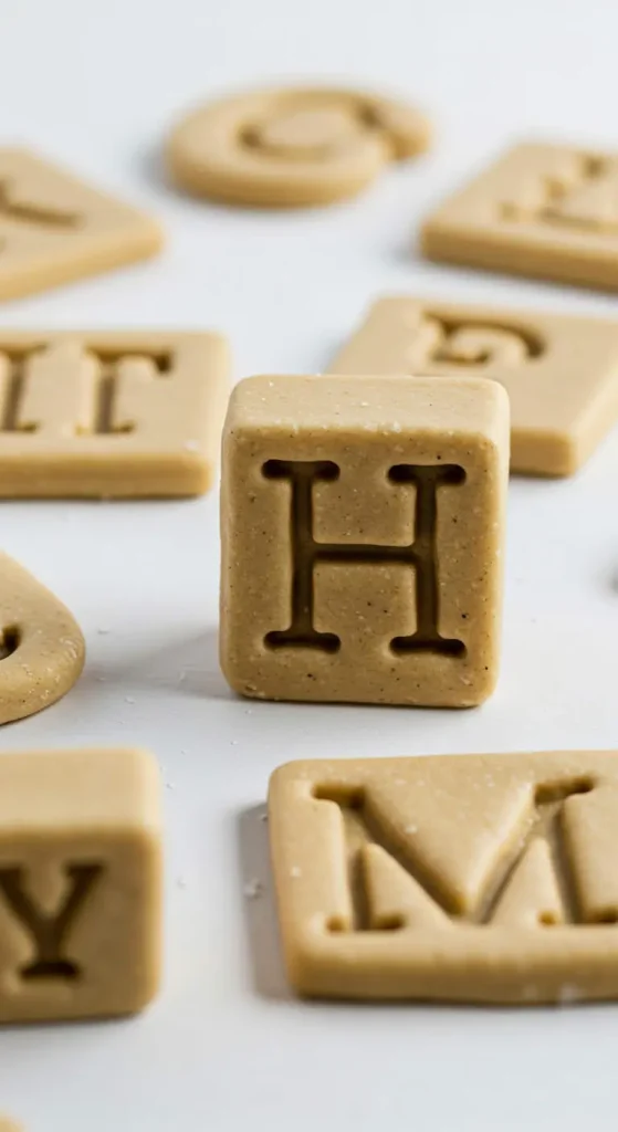 15 Easy Craft Ideas For Kids School 9 8. Salt Dough Letter Stamps