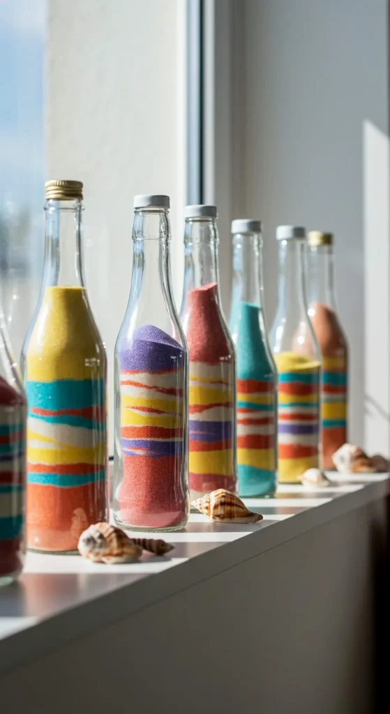 11 Bottle Craft Ideas Creative 10 9. DIY Sand Art Bottle