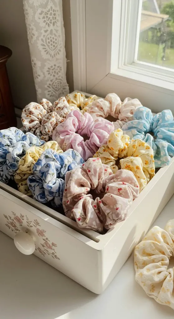 11 Craft Ideas For Teens Aesthetic 10 9. DIY Scrunchies with Fabric Scraps