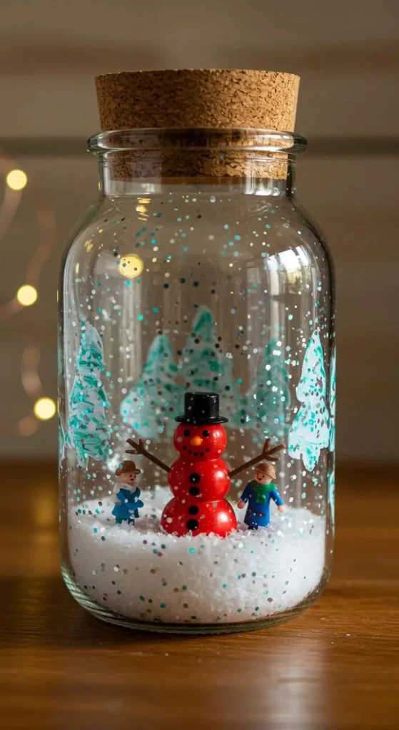 11 Craft Gift Ideas For Kids 10 9. DIY Snow Globes