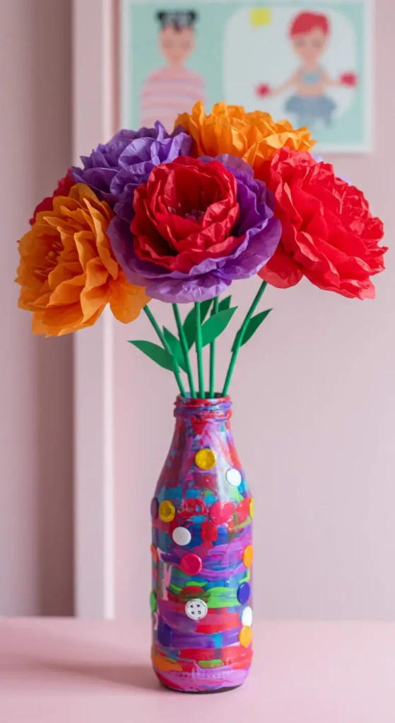 10 Craft Ideas For Kids Age 7 10 9. DIY Tissue Paper Flowers