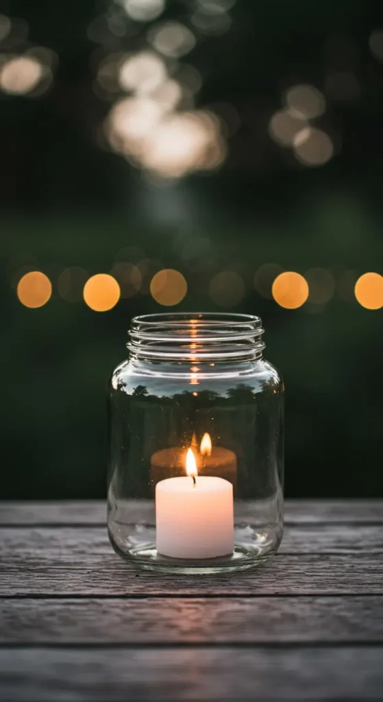 10 Aesthetic Craft Ideas for Room Decor 10 9. Decorative Glass Jar Lanterns