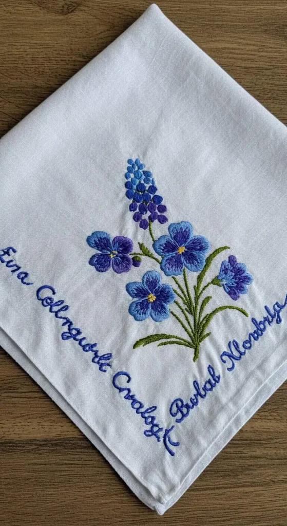 13 Craft Gift Ideas For Mom 10 9. Embroidered Handkerchief