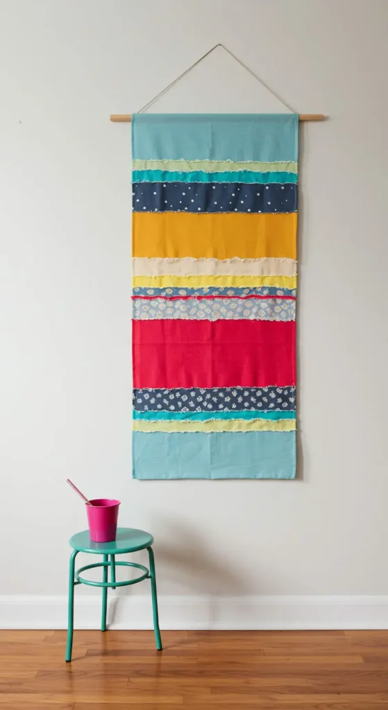 13 Simple Craft Ideas For Room Decor 10 9. Fabric Wall Panel