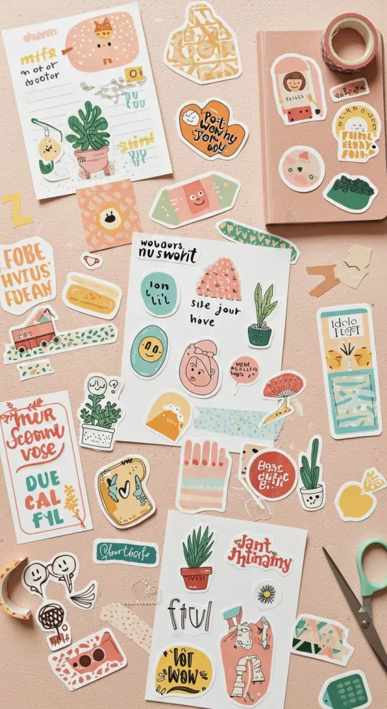 10 Craft Ideas For Teens Easy 10 9. Handmade Stickers