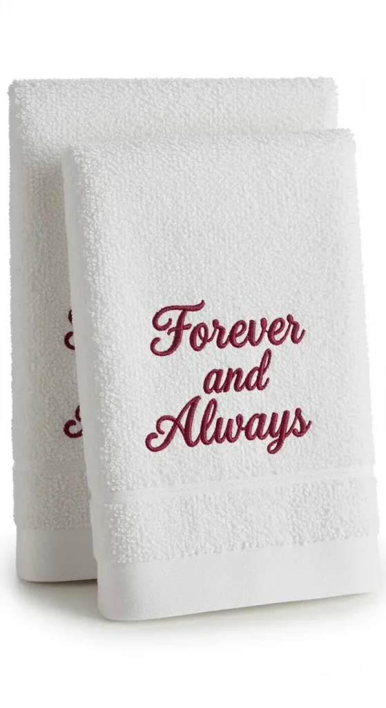 11 Wedding Gift Handmade Craft Ideas 10 9. Personalized Embroidered Towels
