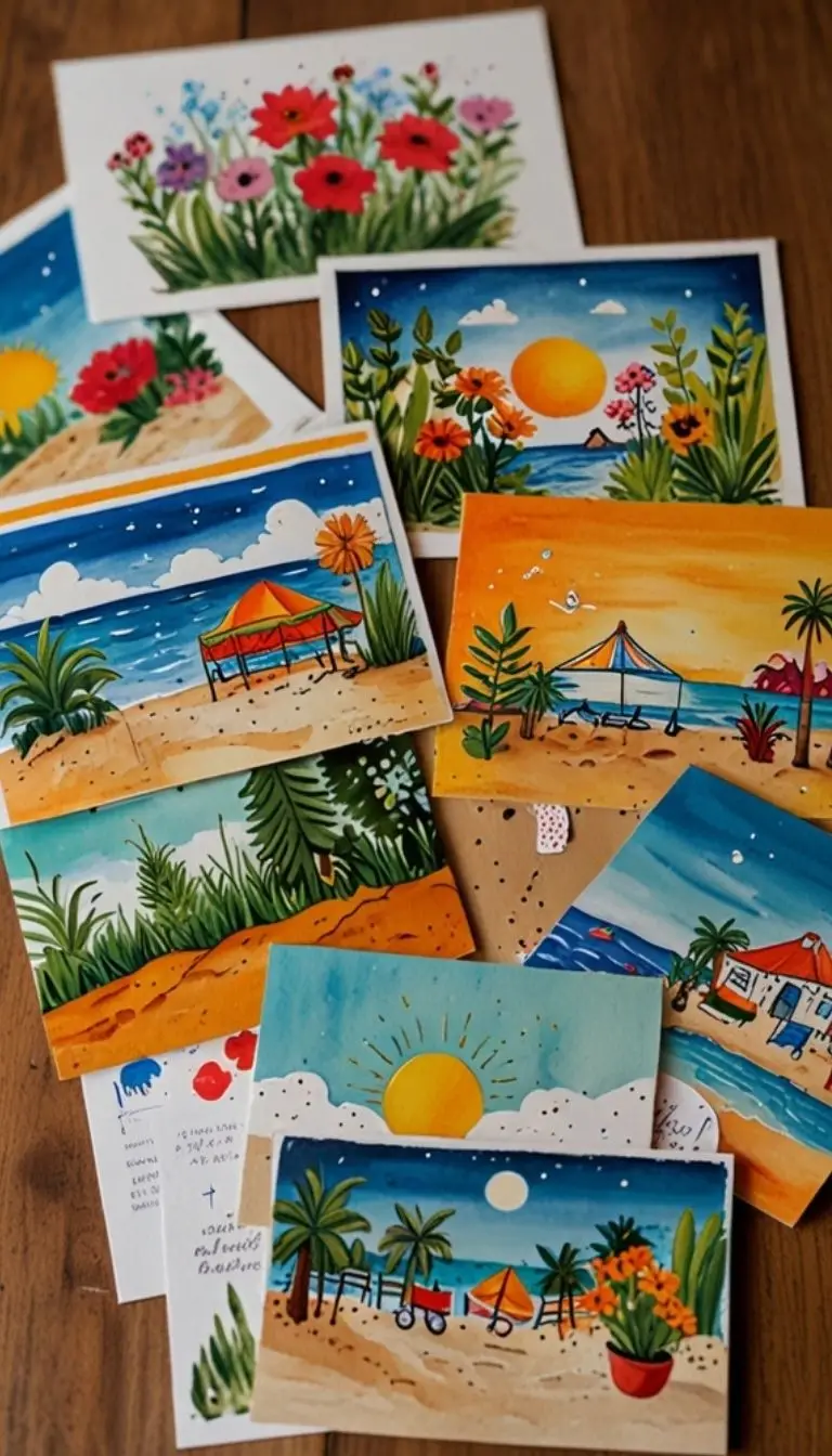 11 Craft Ideas For Teens Summer 7 Watercolor Postcards