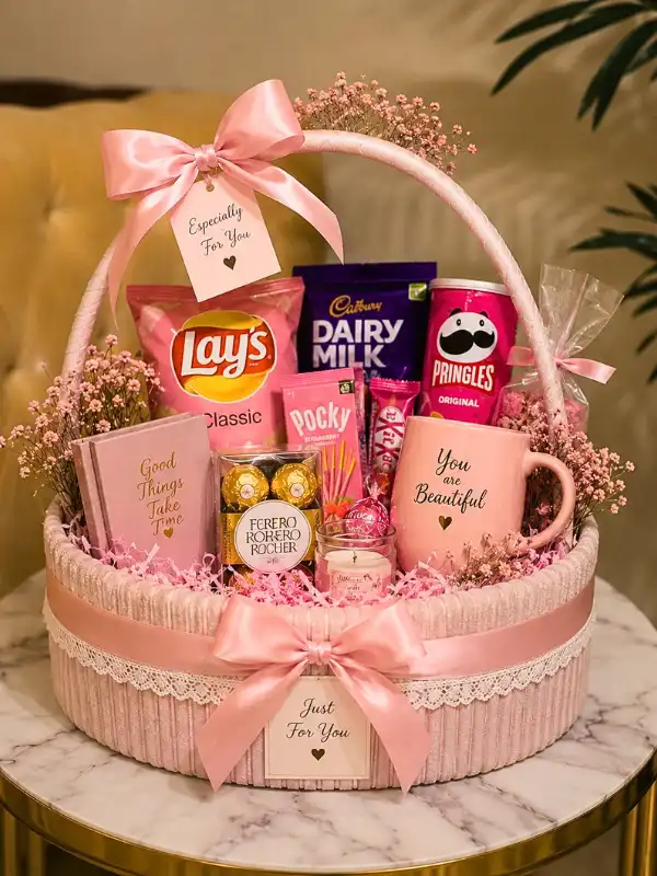15 Handmade Craft Gift Ideas Your Friends Will Actually Use 5 Styled Snack and Treat Basket