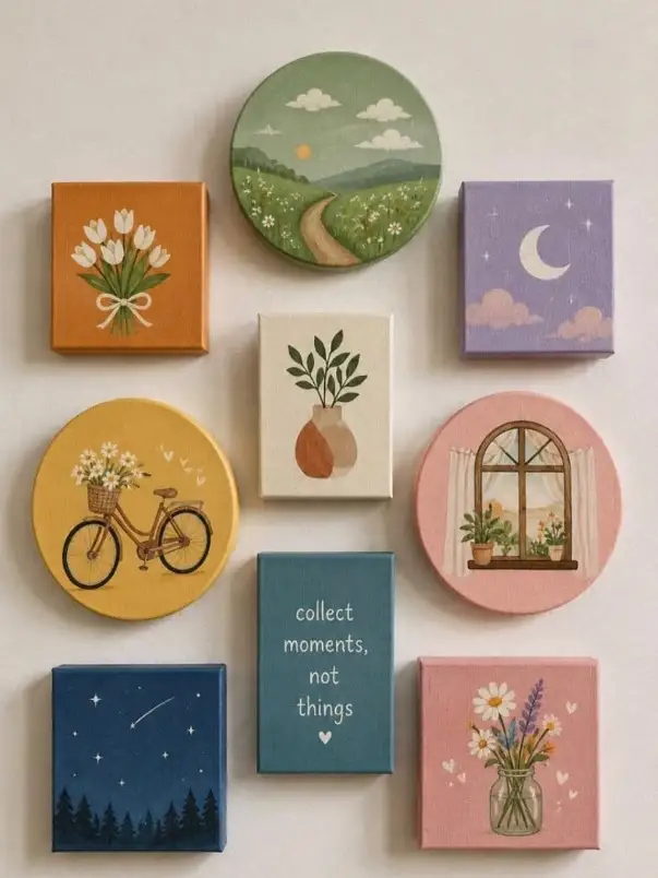 Mini Canvas Painting Cluster