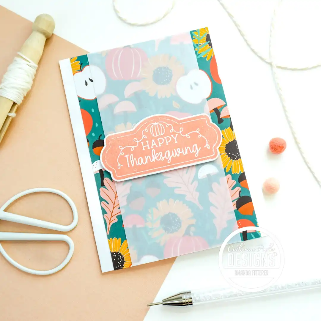 Layered Vellum Card With a Stamped Sentiment Tag