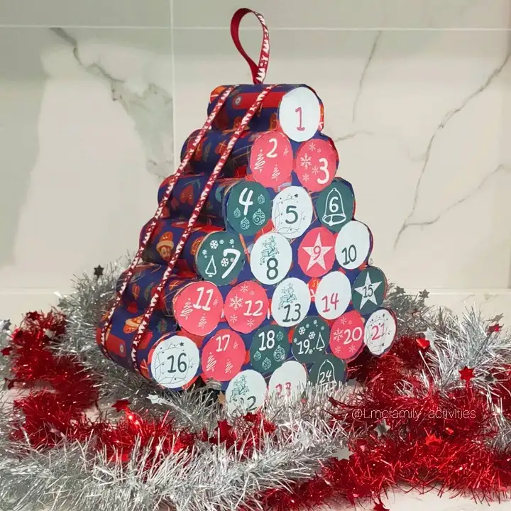 17 Creative Craft Ideas Using Paper Towel Rolls 4 Stacked Advent Calendar Tree