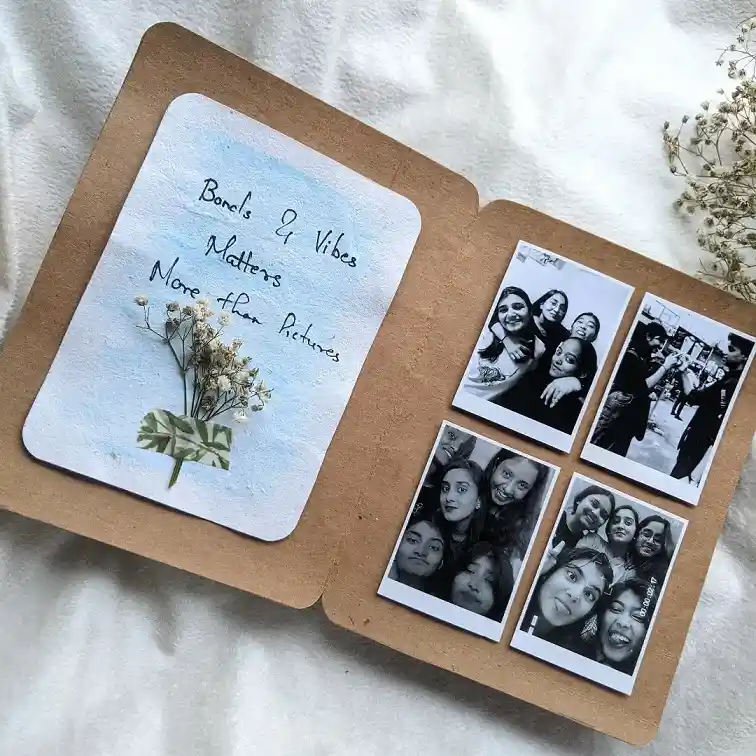 18 Friend Craft Ideas For Kids That Are Fun to Make and Even Better to Give 4 A Pressed Flower Friendship Album for Old Photos