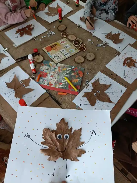 Googly Eyed Maple Leaf Buddy With Stick Arms And Legs
