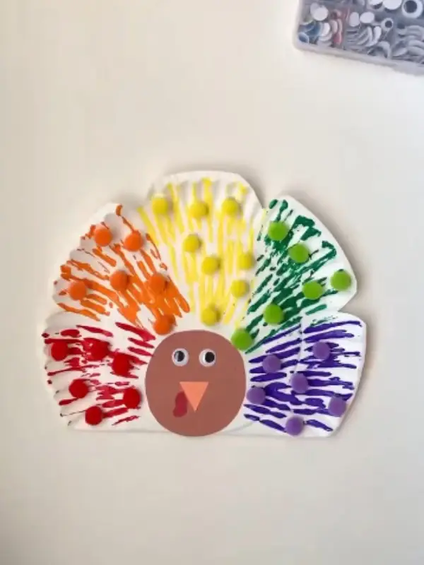 Color Match Rainbow Turkey