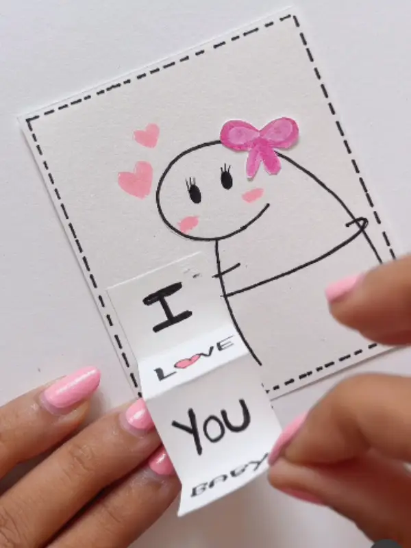 Pull Tab Doodle Card