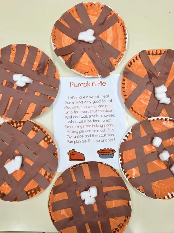 17 Creative Thanksgiving Craft Ideas For Kids To Make This Year 7 Paper Plate Pumpkin Pie Craft