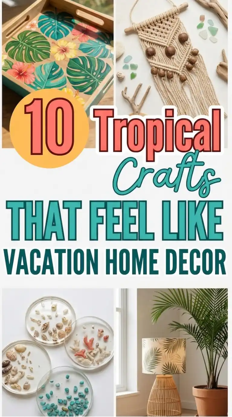10 Tropical Summer Crafts That Feel Like Vacation Home Decor 2 10 Tropical Summer Crafts That Feel Like Vacation Home Decor