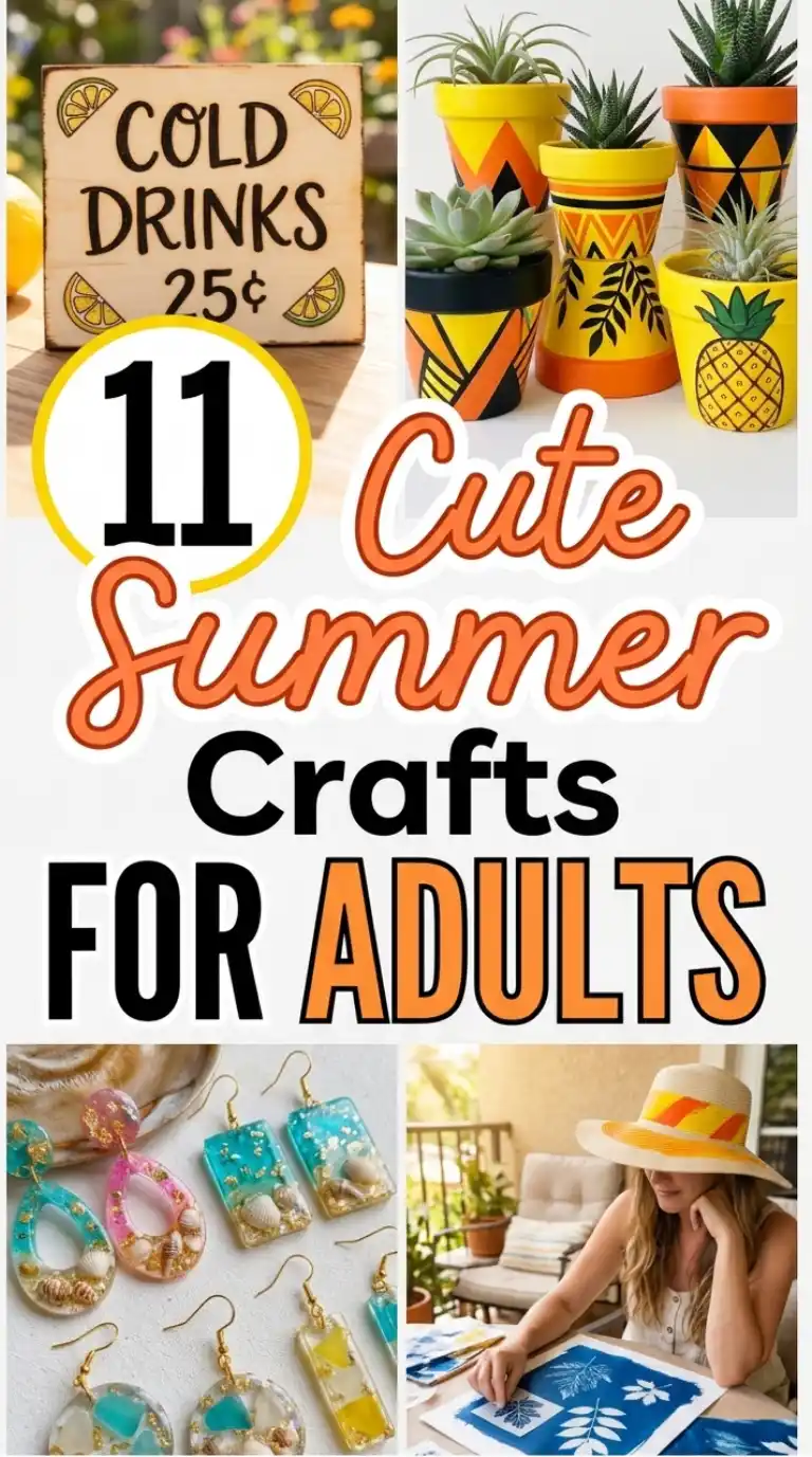 11 Cute Summer Crafts for Adults Who Love Aesthetic Decor 2 Cute Summer Crafts for Adults