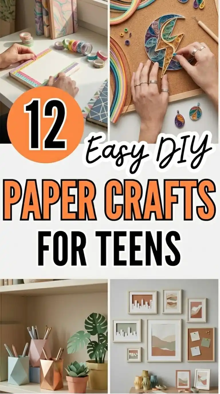 12 Easy DIY Paper Crafts for Teens: Quick & Viral Ideas 2 12 Easy DIY Paper Crafts for Teens