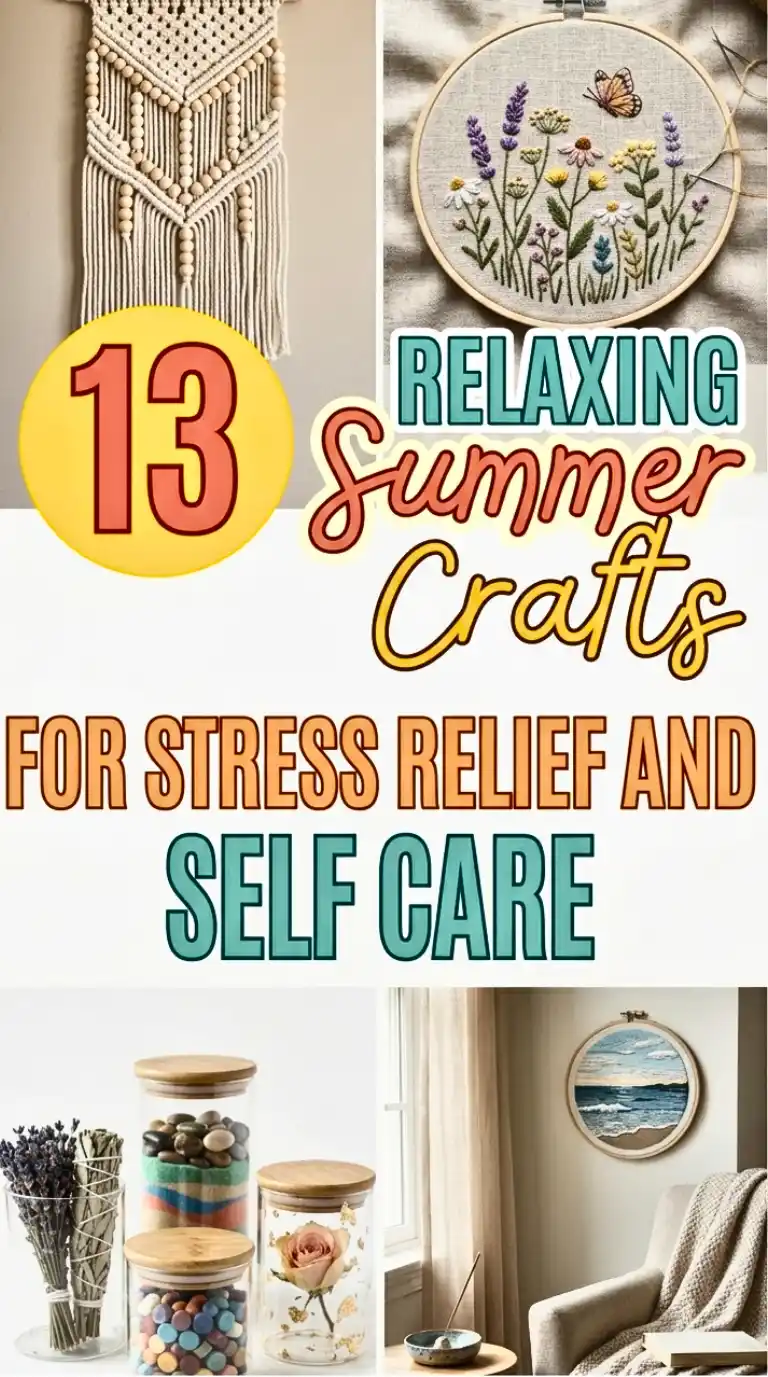 13 Relaxing Summer Crafts for Stress Relief and Self Care 2 13 Relaxing Summer Crafts for Stress Relief and Self Care