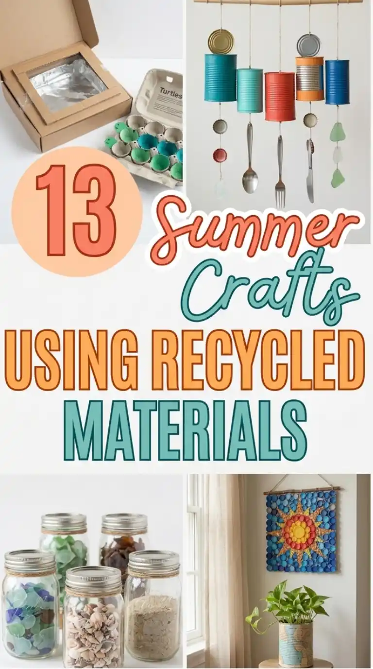 13 Summer Crafts Using Recycled Materials That Look Stylish You’ll Love 2 13 Summer Crafts Using Recycled Materials