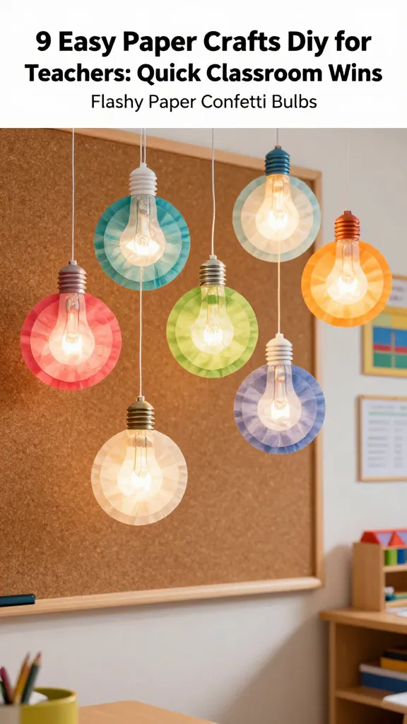 9 Easy Paper Crafts DIY for Teachers: Quick Classroom Wins 2 Item 1