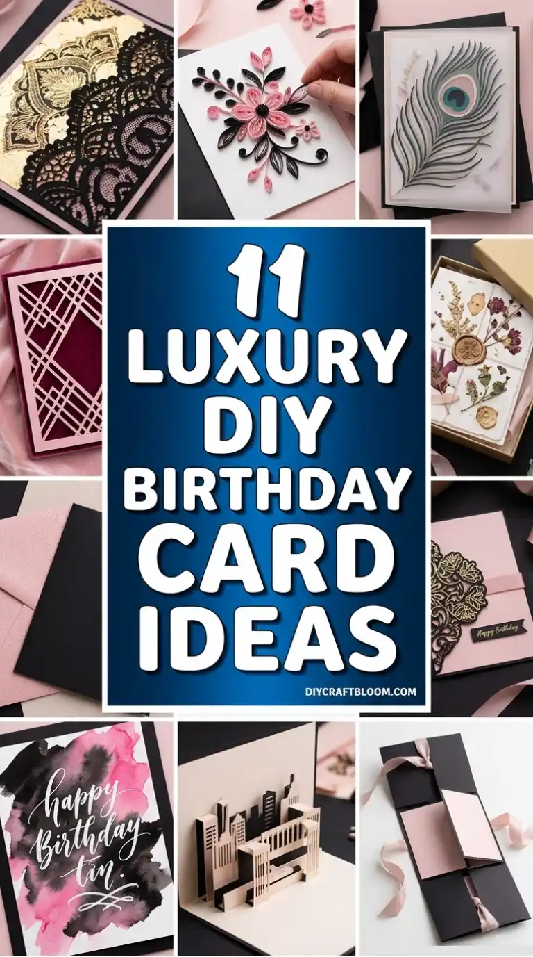 Luxury DIY Birthday Card Ideas – 11 Elegant Handmade Card Designs 2 11 Luxury DIY Birthday Card Ideas