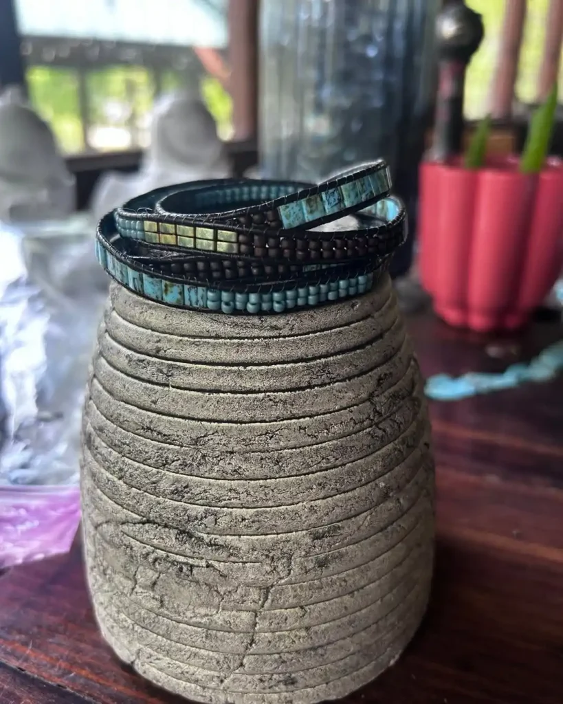 12 Bracelet Ideas for Nurses and Healthcare Workers You’ll Love 3 2. Pulse-Pattern Leather Wrap Bracelet