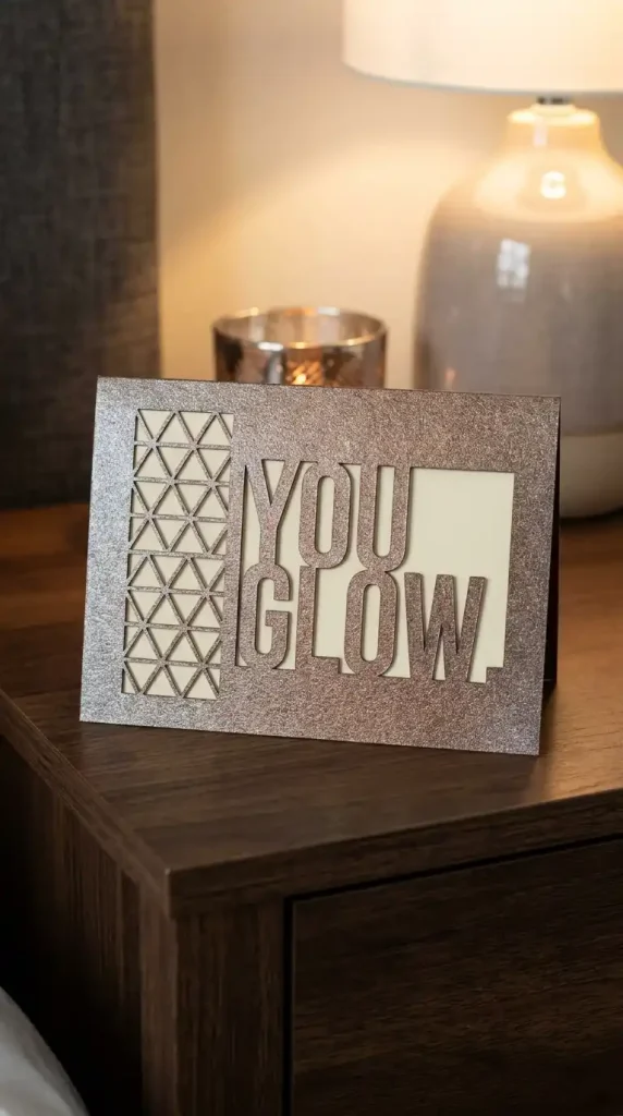DIY Milestone Birthday Cards for Husband – 11 Creative Ideas He’ll Love 3 Laser-Cut Message Card With Modern Texture