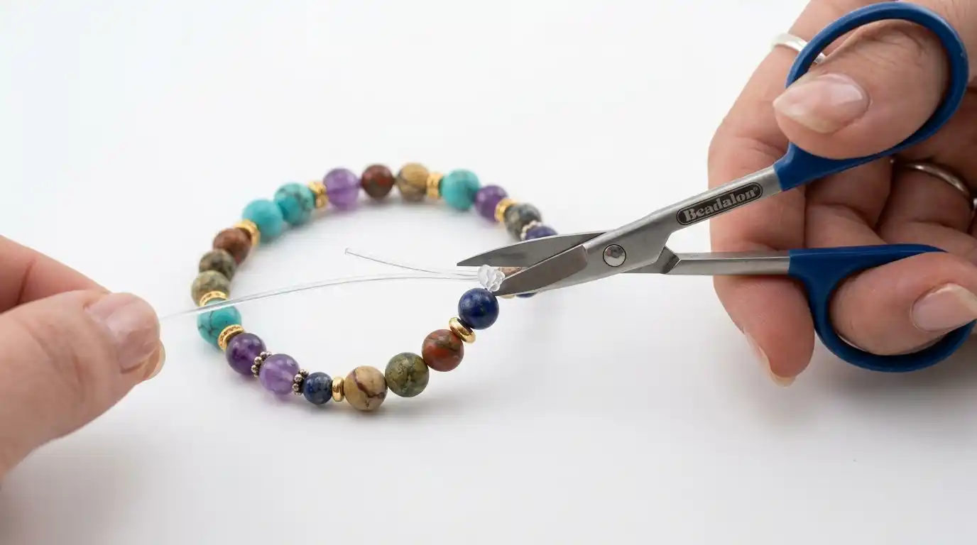 How to Make a Beaded Bracelet: Complete Step-by-Step Guide for Beginners 9 Step 6 Seal and Trim