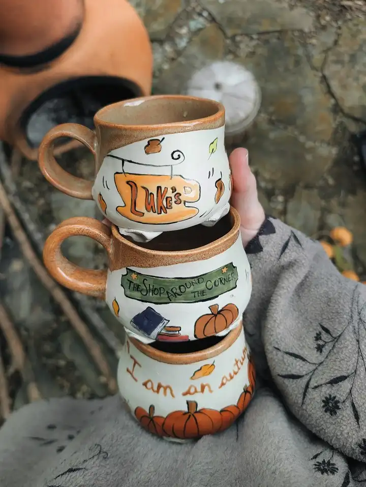 Comfort Rewatch Mugs With Painted Shop Signs