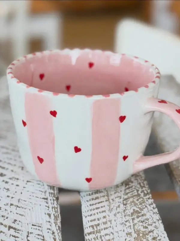 Candy Stripes With Hearts Inside and Out