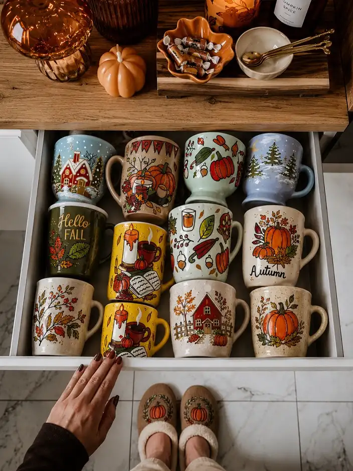 Doodle Mugs Packed With Cozy Fall Things