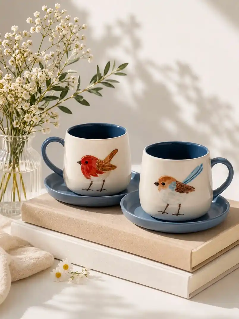Add One Realistic Little Bird as the Whole Design