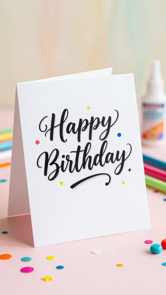 11 Hand Lettering Ideas for DIY Birthday Cards to Wow Everyone 5 Item 4