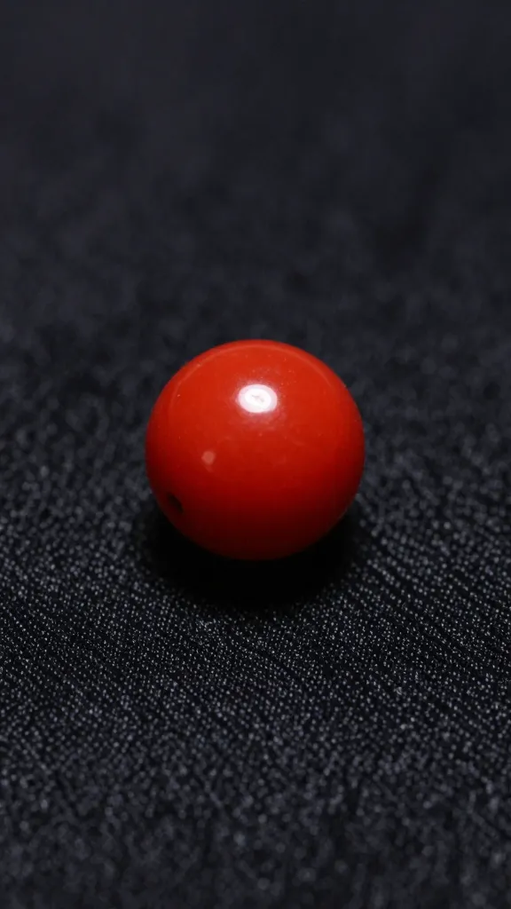 Seed Beads Vs Pony Beads for Bracelets: Tiny Power, Bold Picks 3 Macro shot of a lone pony bead, vivid red, on dark fabric