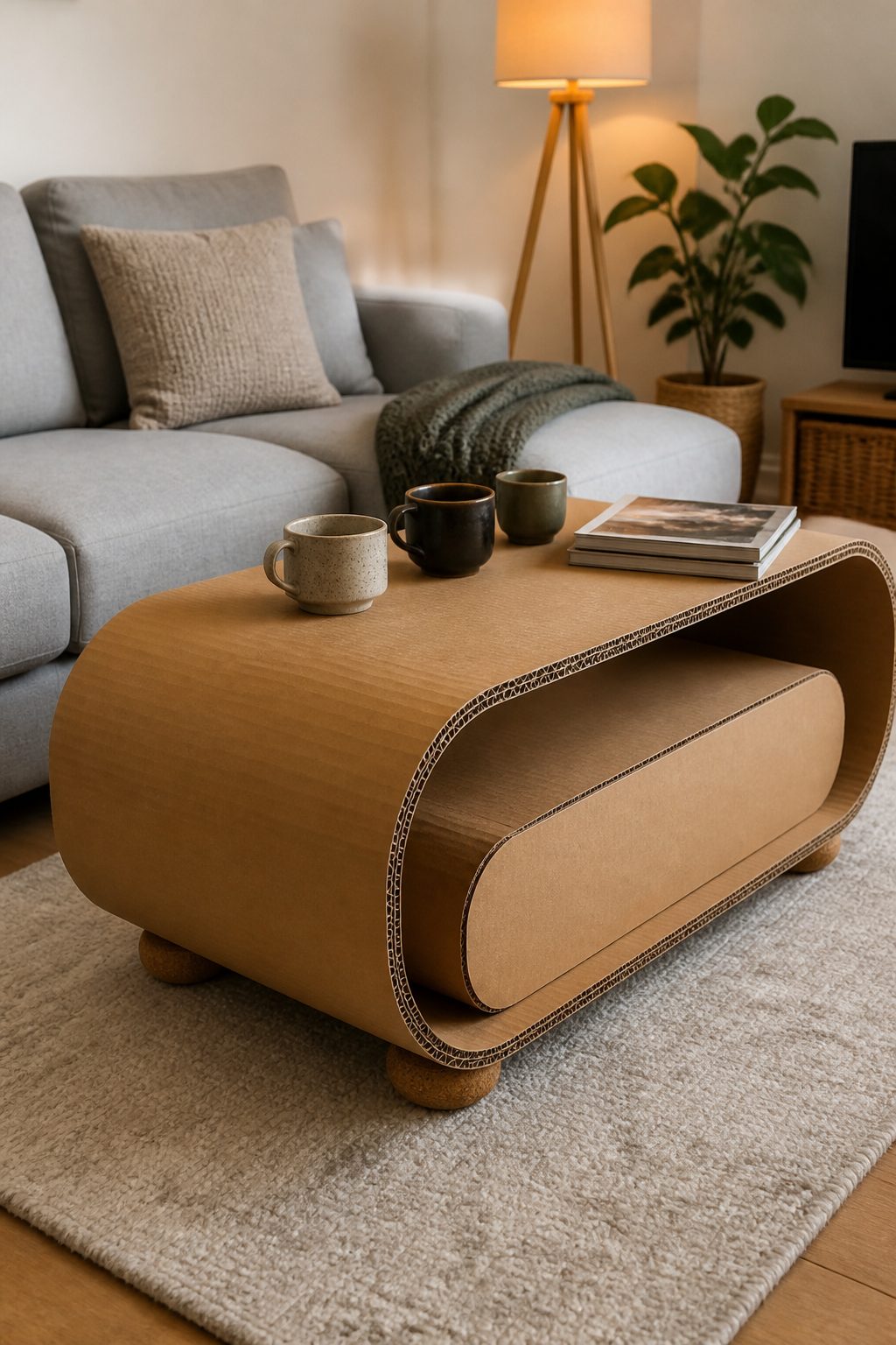 9 Modern Cardboard Craft Ideas for the Living Room That Stun Guests 4 Item 2