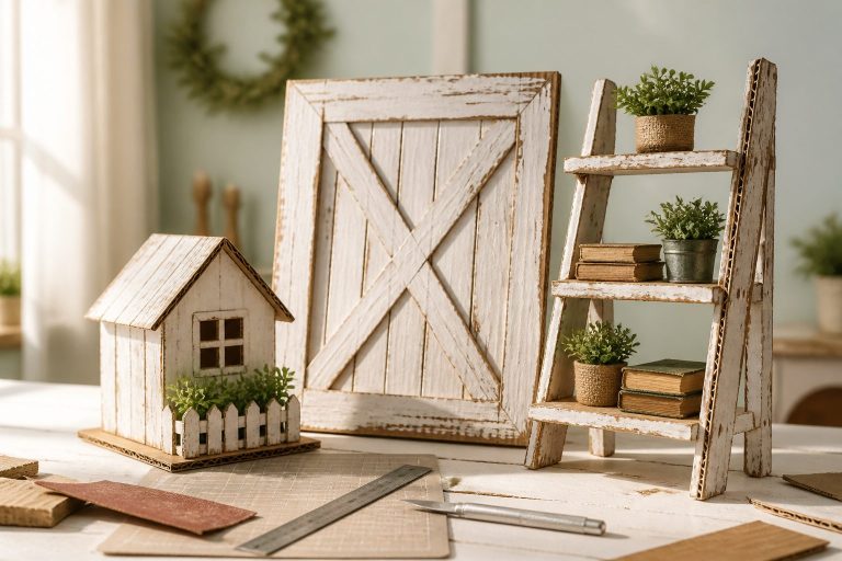 11 Rustic Cardboard Craft Ideas for Farmhouse Decor on a Shoestring: Budget Bliss