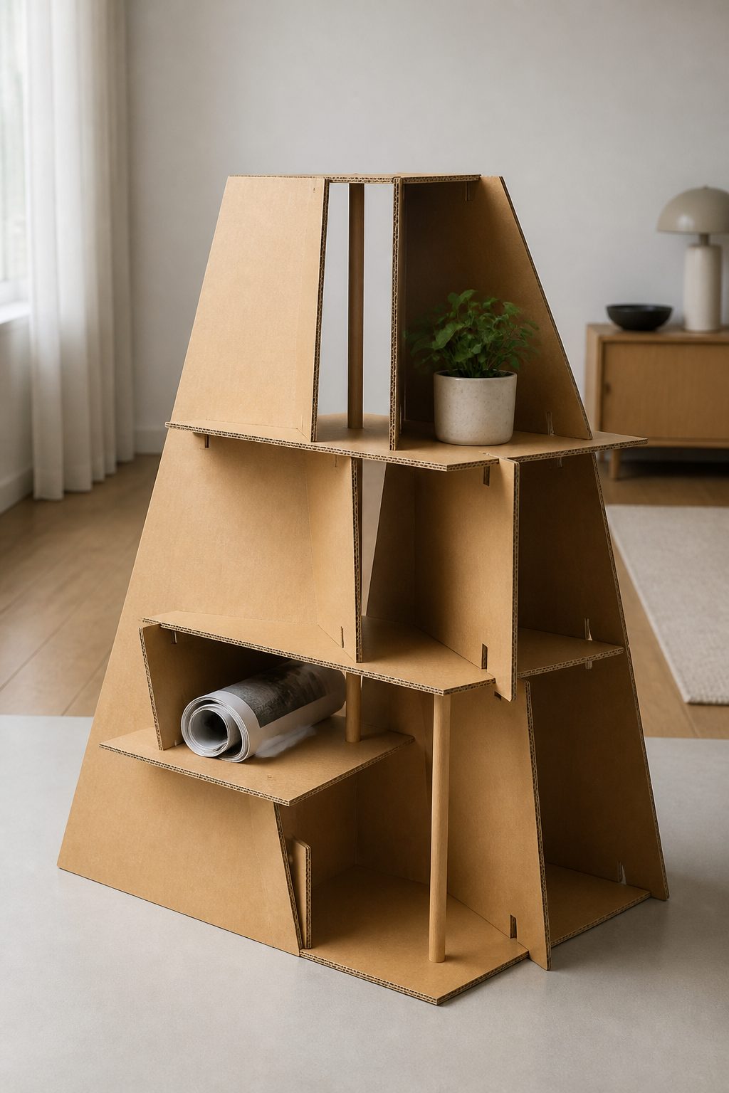 10 Aesthetic Cardboard Craft Ideas for Your Room 5 Item 3