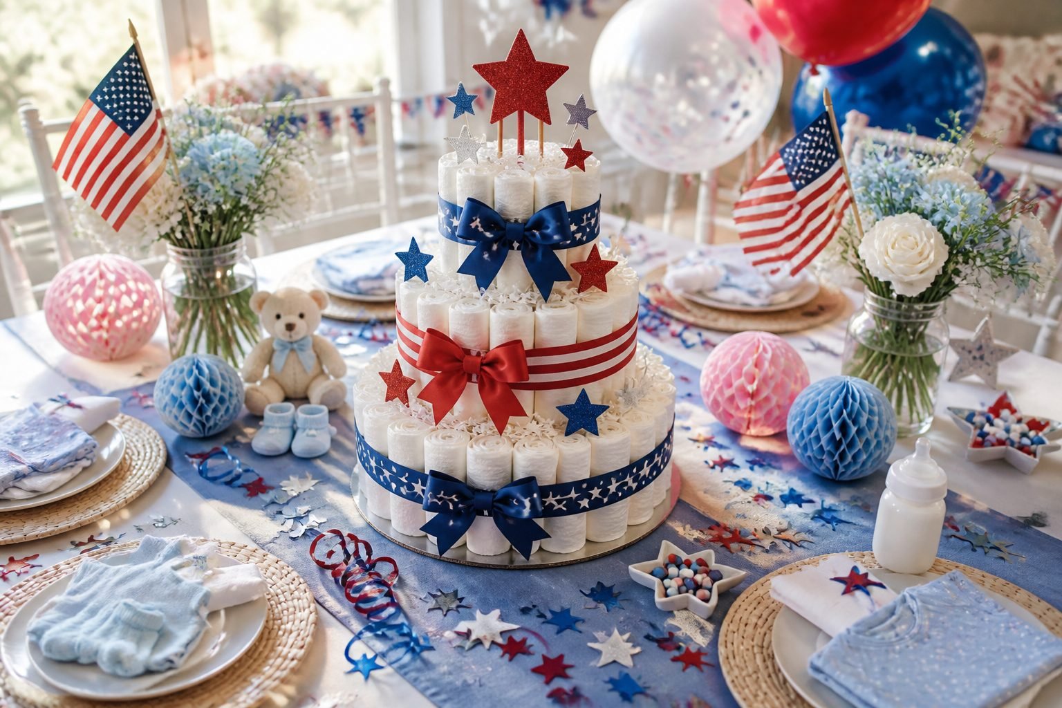 9 DIY 4th of July Baby Shower Decorations Ideas That Feel Special 1 9 4th of July Baby Shower Decorations DIY Ideas That Feel Special