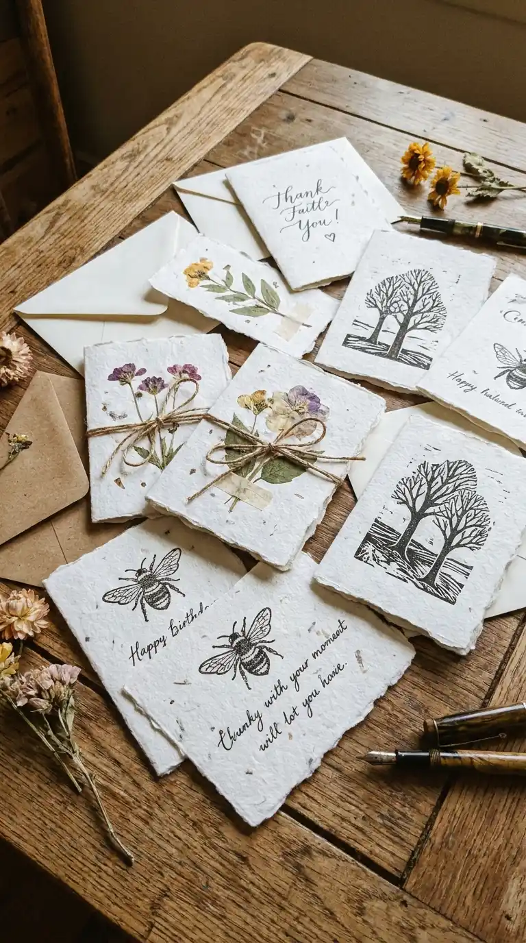 Handmade Craft Gift Ideas: 15 Easy Projects to Make 13 13. Handmade Paper Cards