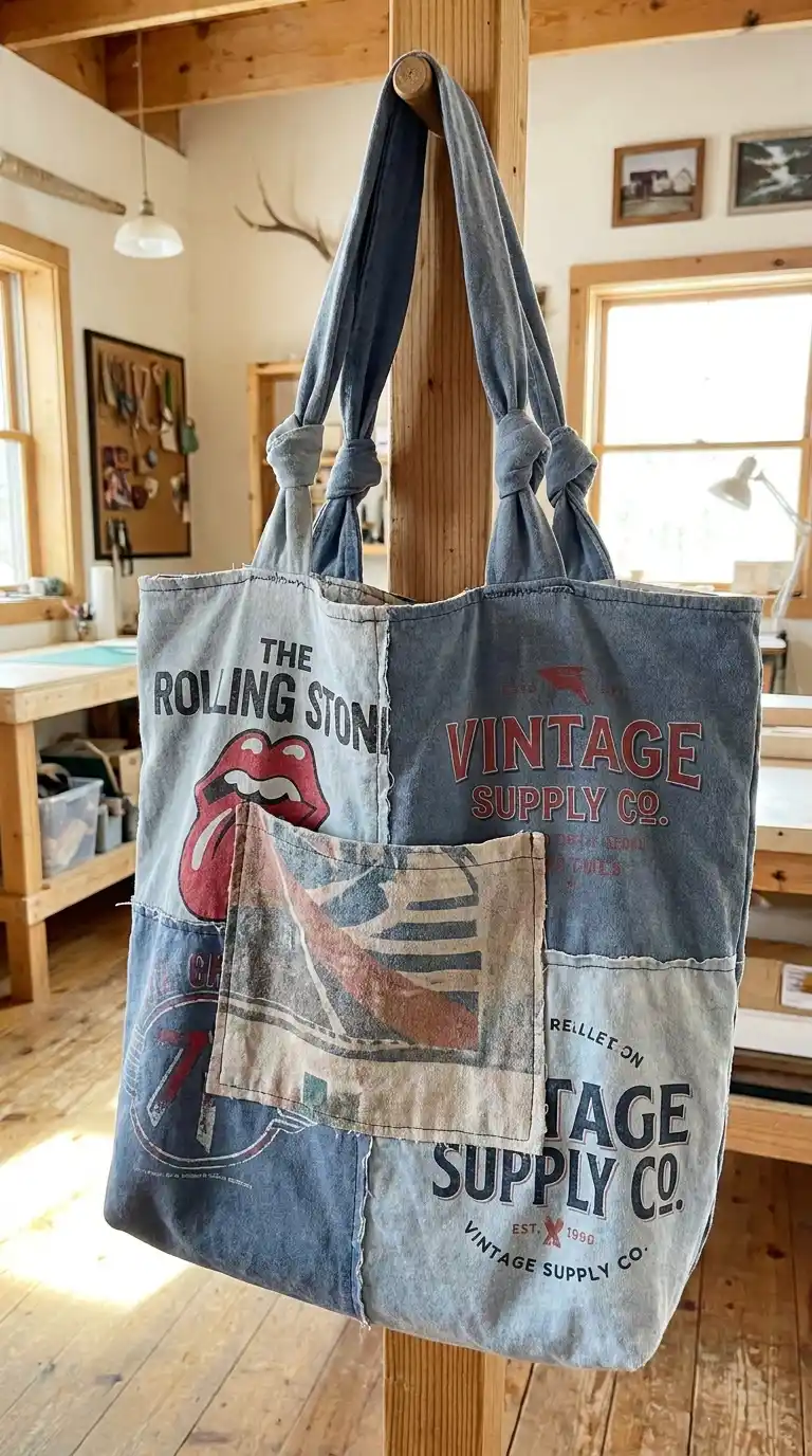 Handmade Craft Gift Ideas: 15 Easy Projects to Make 14 14. Upcycled T-Shirt Tote Bags