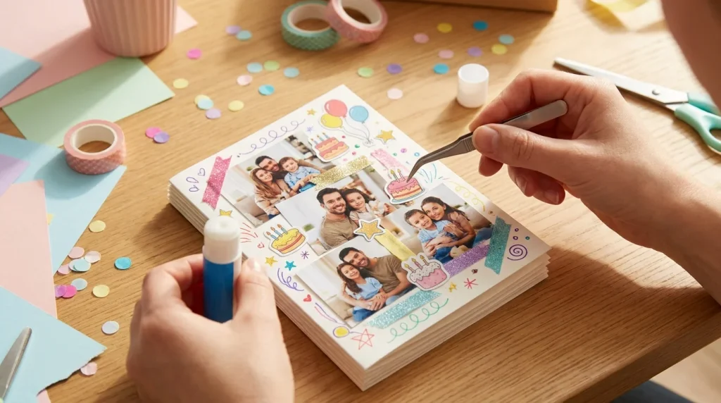 How to Make a Photo Collage Birthday Card 2 How to Make a Photo Collage Birthday Card 1