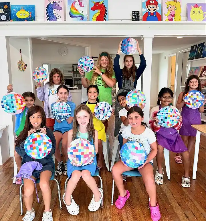 Disco Ball Canvases in Whatever Colors You Want
