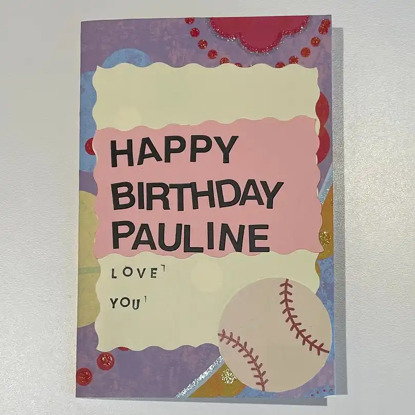 Layered Paper Birthday Cards With Sticker Letters