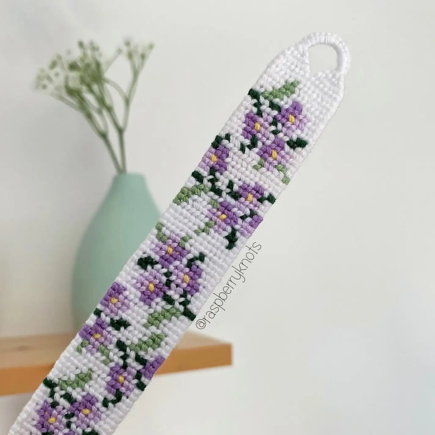 The Cross Stitch Violet Bracelet