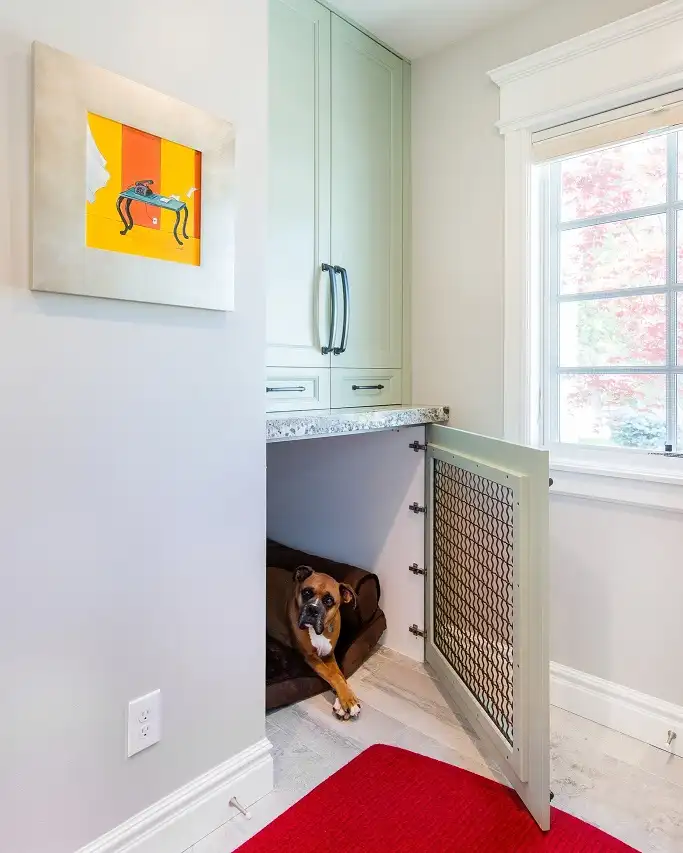 Disguise the Crate as Part of the Cabinetry