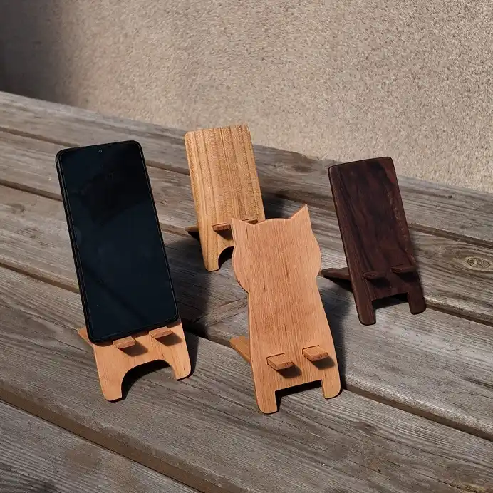 Cut Your Own Phone Stand, Plain Shape or Character Shape